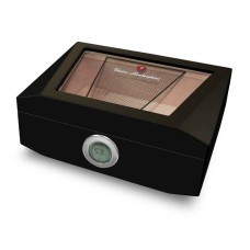 Humidor - schwarz lackiert, spanischer Zeder, für 90 Zigarren, Lamborghini Monte Carlo