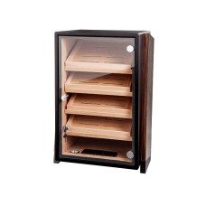 Humidorschrank - dunkelbraun, Glastür, spanischer Zeder, für 250 Zigarren