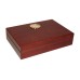 Humidor - braun, spanischer Zeder, für 5 Zigarren, zur Reise (19x13cm)