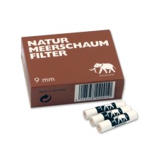 Elephant Natur-Meerschaum-PfeifenFilter 9mm - 40St.