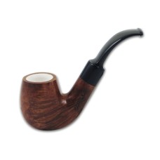 Capitello Pfeife Corteccia Bent 582 - mit Meerschaumeinsatz