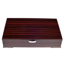 Exclusive Humidor - dunkelbraun lackierte, spanischer Zeder, für 30 Zigarren