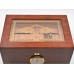 Humidor - hellbraun, Glasdeckel, spanischer Zeder, für 50 Zigarren