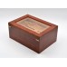 Humidor - hellbraun, Glasdeckel, spanischer Zeder, für 50 Zigarren