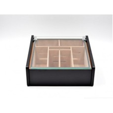 Hermoso humidor 80-100 Zigarren - Schwarz