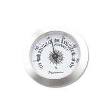 Hygrometer - 50/37 mm, silberfarbe