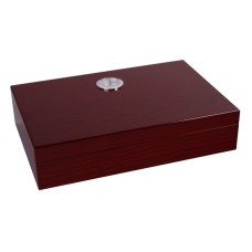 Humidor - cherry, spanischer Zeder, für 15 Zigarren, zur Reise (26x17x6cm)