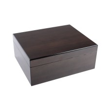 Humidor - Luxury Dunkelbraun, spanischer Zeder, für 50 Zigarren - Achenty!