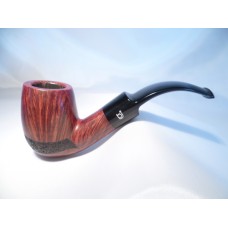 Bjarne Pfeife Red Black Rustic Bent