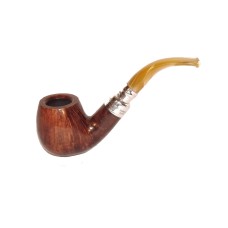 Peterson Pfeife Spigot Silver 68 Flame Grain F-lip