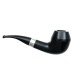 Peterson Pfeife Sherlock Holmes Deerstalker Ebony F-lip