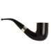 Peterson Pfeife Sherlock Holmes Rathbone Ebony F-lip