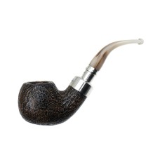 Peterson Pfeife Spigot Silver Roundstone XL02 Sand F-lip