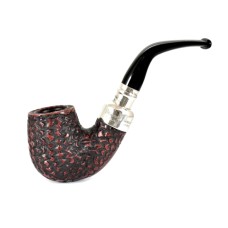 Peterson Pfeife Spigot Silver X220 Rustic F-lip