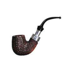 Peterson Pfeife Spigot Silver X220 Rustic F-lip