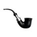 Peterson Pfeife Spigot Silver 05 Black F-lip