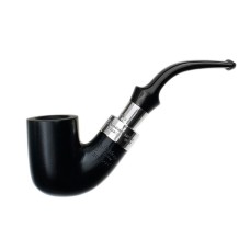 Peterson Pfeife Spigot Silver 338 Black F-lip