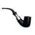 Peterson Pfeife Spigot Silver 338 Black F-lip