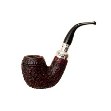 Peterson Pfeife Spigot Silver XL12 Rustic F-lip