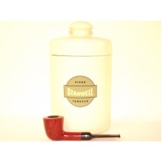 Stanwell Pfeife Melange Brown Polish + Tobacco Jar