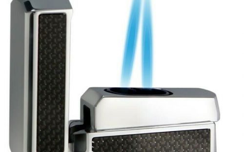 Zigarrenfeuerzeug Caseti Marseille - carbon/silber