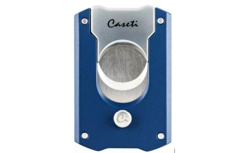 Zigarrenabschneider Caseti - blau matt/chrom (Ring 53)
