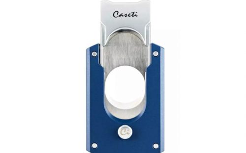 Zigarrenabschneider Caseti - blau matt/chrom (Ring 53)