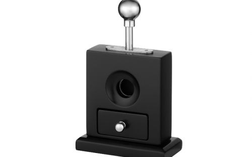 Tisch-Zigarrenabschneider - schwarz matt, Angelo (19cm - bis Ringmaß 51)