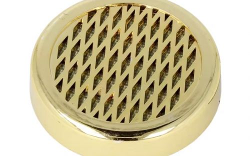 Humidor für 40 Zigarren, Zigarrenkistehalter aus spanischem Zedernholz, mit Befeuchter, Hygrometer - rot, mit goldfarbenem Metallrahmen, Angelo
