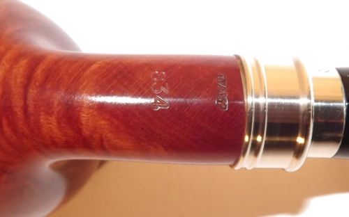 Brebbia Pfeife Sterling Ambra 834