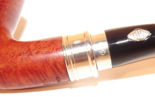 Brebbia Pfeife Sterling Ambra 835