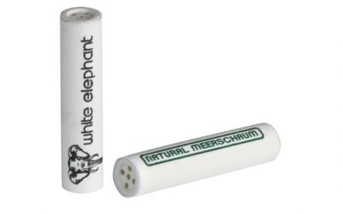 White Elephant Superflow Natur-Meerschaum-PfeifenFilter 9mm - 40St.