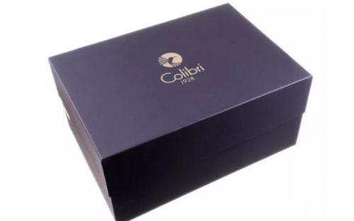 Colibri Heritage Humidor für 100-150 Zigarren, Zedernholz Zigarrenkiste mit Hygrometer, Befeuchter - rot
