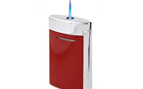 Zigarrenfeuerzeug - S.T. Dupont Mini - rot glänzend/chrom