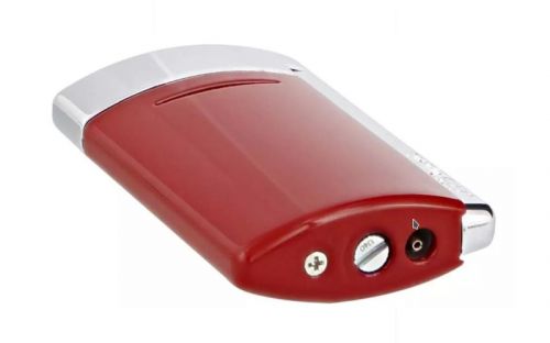 Zigarrenfeuerzeug - S.T. Dupont Mini - rot glänzend/chrom