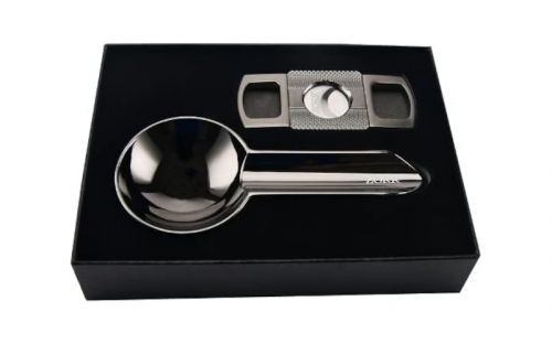 Zigarrenaschenbecher und Zigarrenabschneider Geschenkset - Anthrazit, Zorr