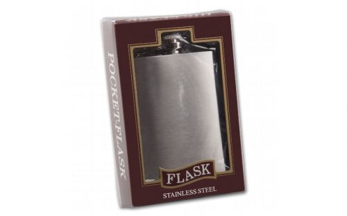 Taschenflasche - chrom (240ml)