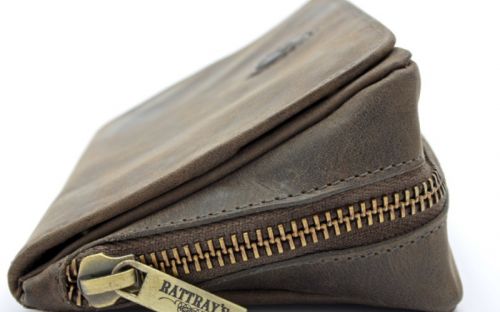 Pfeifentasche Rattray's Peat CP2 aus Rindleder für 2 Pfeifen
