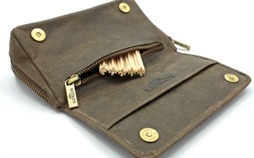 Pfeifentasche Rattray's Peat CP2 aus Rindleder für 2 Pfeifen