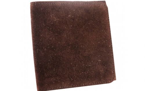 Pfeifentabak Beutel - braun, Hirschleder (12,5x12,5cm)
