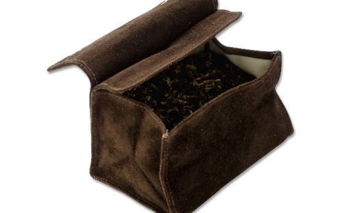 Pfeifentabak Beutel - Wildleder (11x8cm)