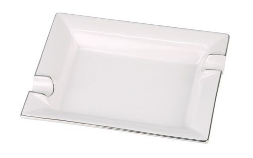 Zigarrenaschenbecher Porzellan weiss