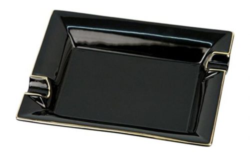 Zigarrenaschenbecher Porzellan schwarz