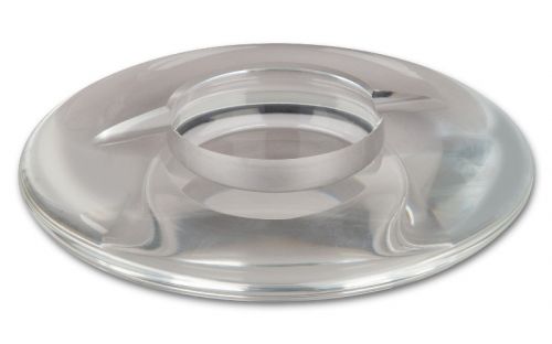 Kristallglas Zigarren Ascher für 2 Zigarren, rund (20cm)
