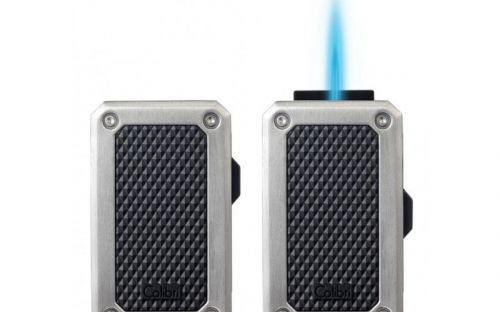 Zigarrenfeuerzeug Colibri Rally Chrome/Schwarz