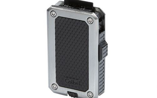 Zigarrenfeuerzeug Colibri Rally Chrome/Schwarz