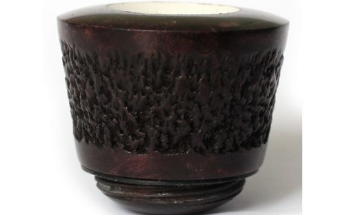 Falcon Pfeifenkopf Standard Algiers Rustic mit Meerschaum-Einsatz