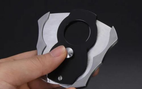 Zigarrenabschneider- Schwarz/Silber (22 mm)