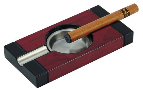 Zigarrenaschenbecher aus Bubingaholz, lackiert
