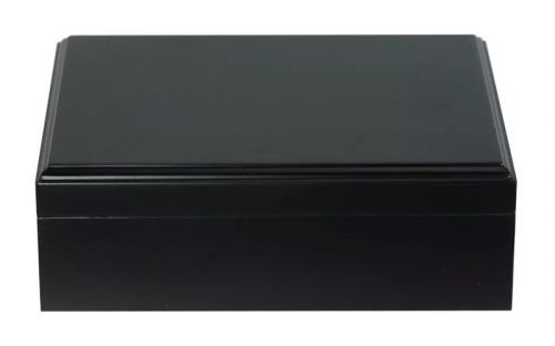 Humidor mit GeschenkSet - schwarz, spanischer Zeder, für 30 Zigarren - Achenty!